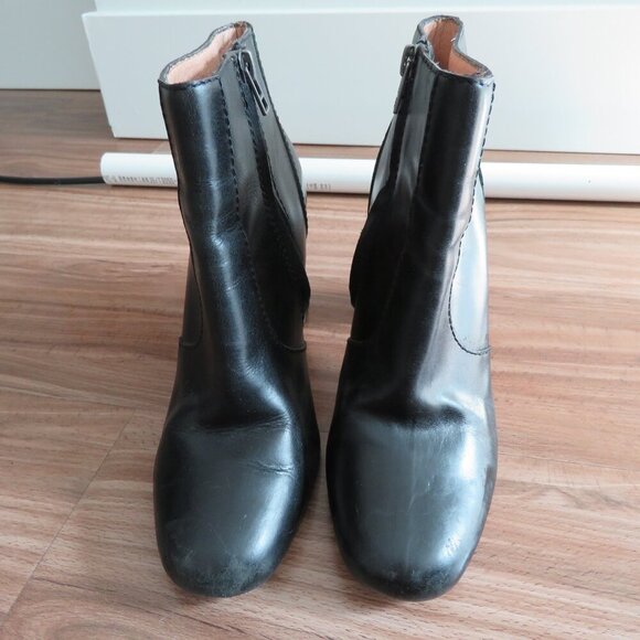 MADEWELL The Sutton Ankle Boots in Black Leather Minimalist Classic - Size US 8 - Picture 7 of 14